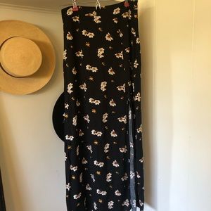 Floor length floral shirt